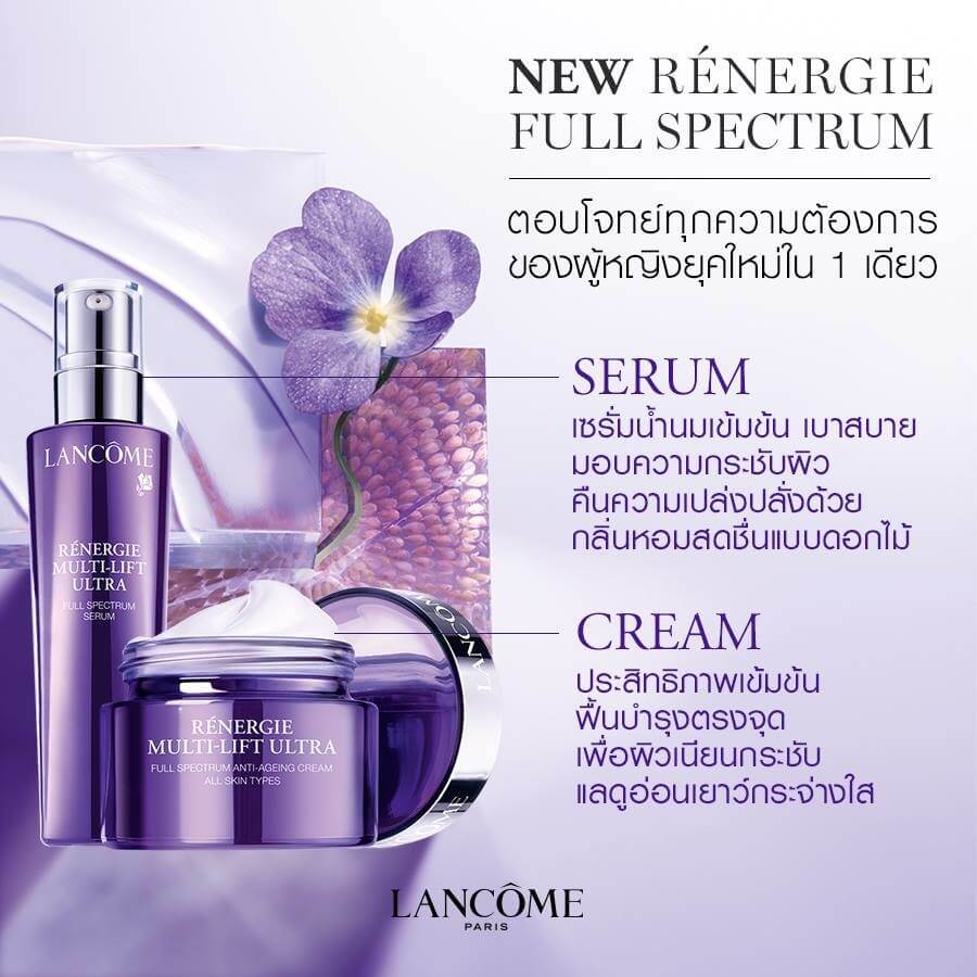 Lancome RenerGie Multi-Lift Ultra Full Spectrum Serum 10ml.,เซรั่มกระชับผิว,เซรั่มลังโคม,Lancome,Lancome Serum,รีวิวลังโคม